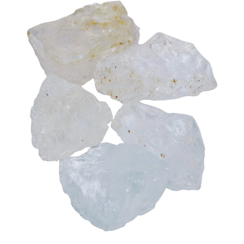 Natural clear rough quartz stone