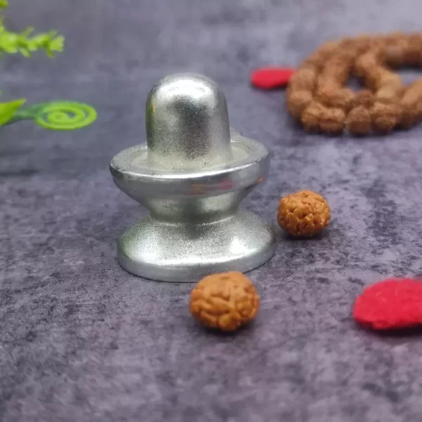 Parad Shivling First Quality Small Size for Home Temple Pooja (122g)