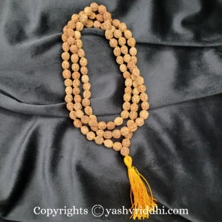 4 Mukhi Rudraksha Mala 100% Original Lab Certified - Image 3