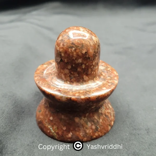 Red Garnet Stone Shivaling For Worship, Gift and Decoration