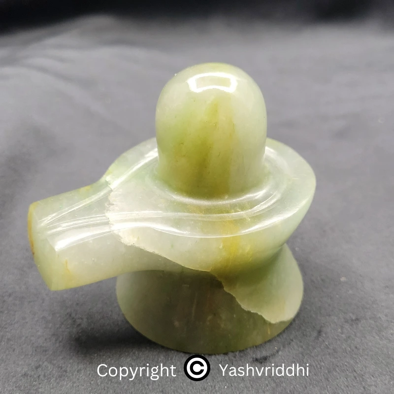 Green Aventurine Shivling for Puja, Gifts & Decoration Purpose