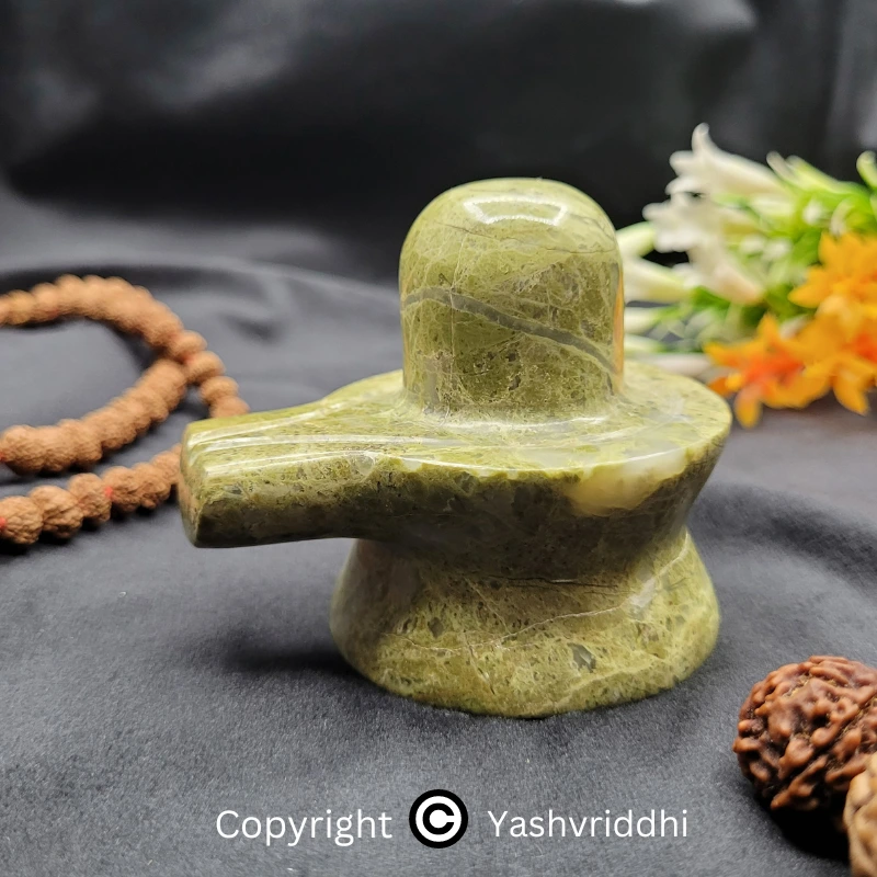 Serpentine stone Shivling For Worship, Gift , and Decoration Good for Office and Home