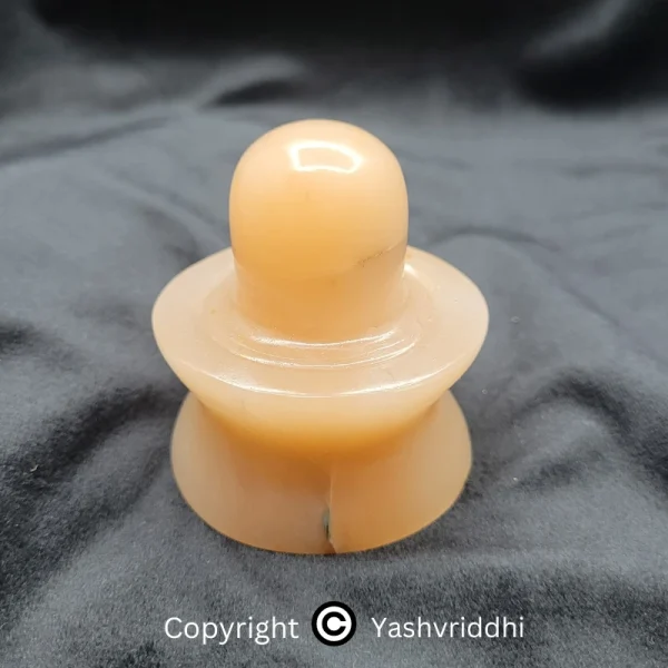 Yellow Jade Stone Shivaling For Worship, Gift and Decoration