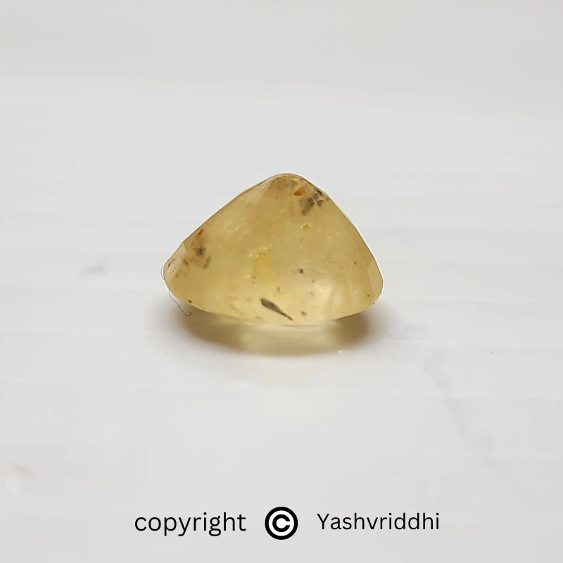Yellow Sapphire Ring Stone 5.70 ct Oval Shape
