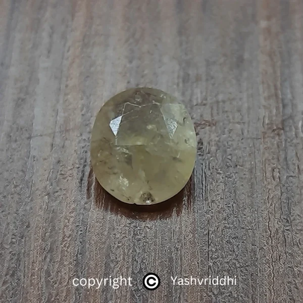 Yellow Sapphire Ring Stone 4.35 ct Oval Shape