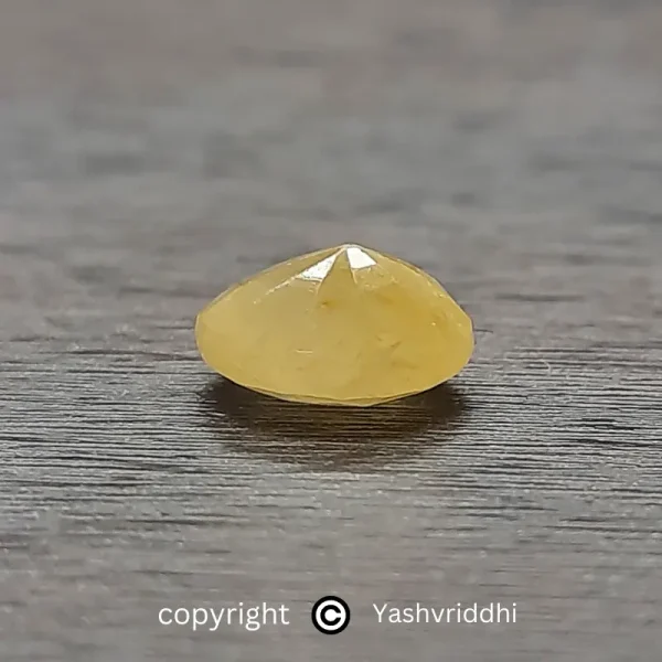 Yellow Sapphire Ring Stone 4.50 ct Oval Shape