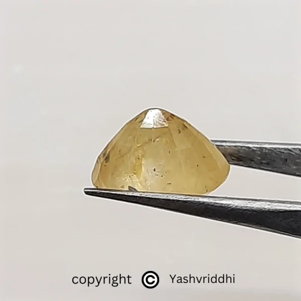 Yellow Sapphire Ring Stone 5.70 ct Oval Shape