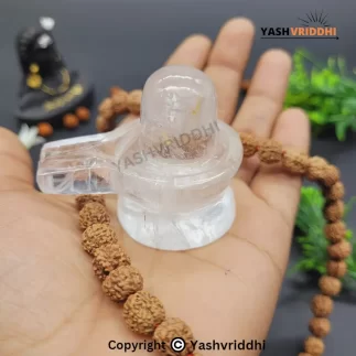 Original Sphatik Shivling | Weight – 132.91 g | Size – 2.5 inches Approx
