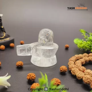 Original Sphatik Shivling | Weight – 132.91 g | Size – 2.5 inches Approx