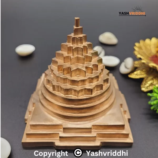 Maha Meru Shree Yantra in Copper | Solid Base | 3 X 3 inches