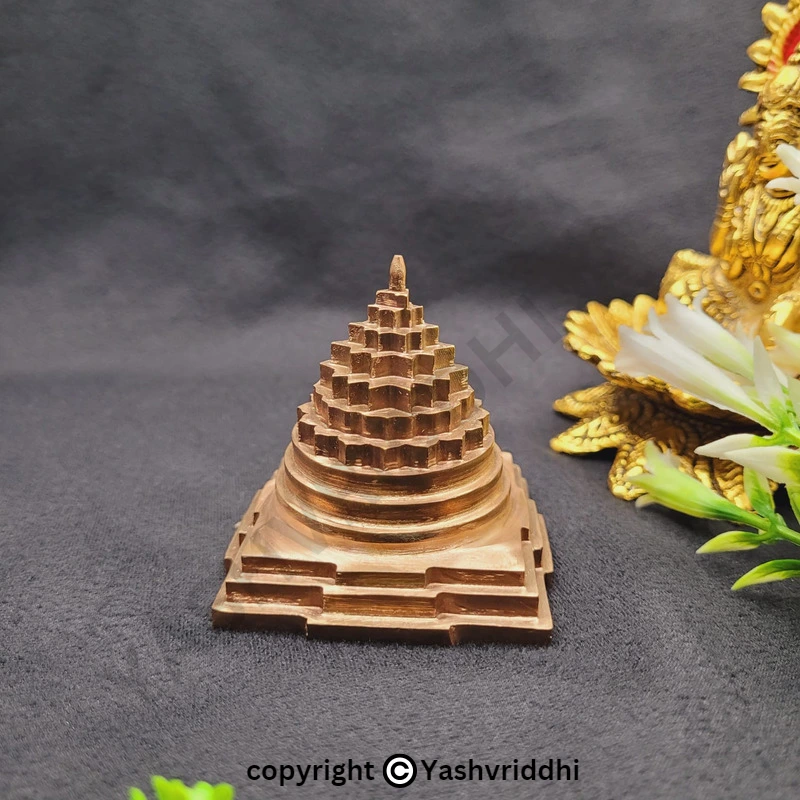 Akhand maha meru shree yantra in copper | 2.5 X 2.5 inches