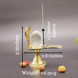 Sphatik lingam with jalahari