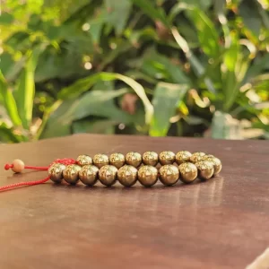 Golden Pyrite Stone Bracelet