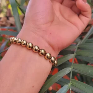 Golden Pyrite Stone Bracelet