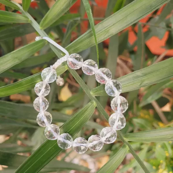 Sphatik Diamond Cut Stone Bracelet