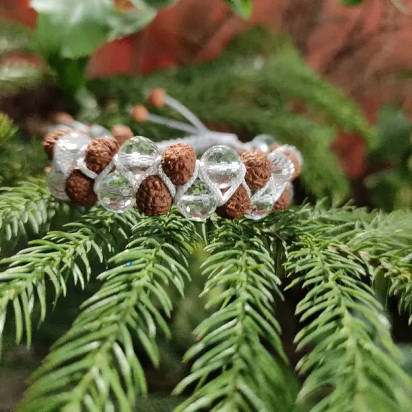 Rudraksha with Sphatik Bracelet