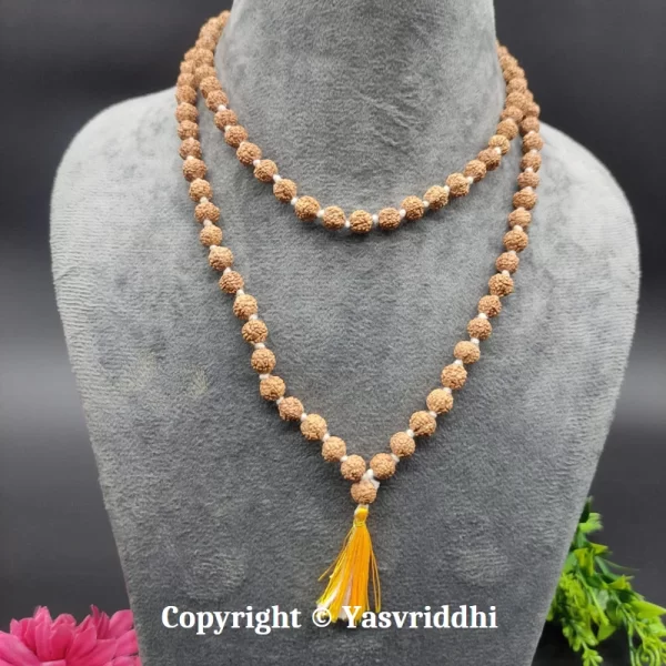 5 Mukhi Rudraksha Mala for Kantha Mala-7mm