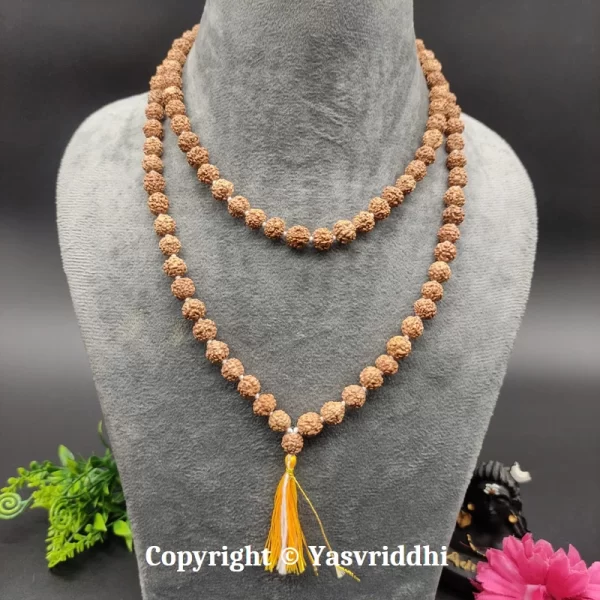 5 Mukhi Rudraksha Mala for Jaap Mala-8mm