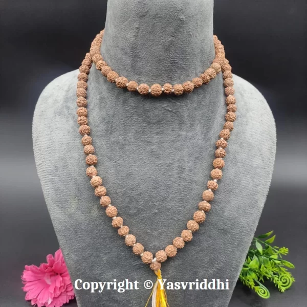 5 Mukhi Rudraksha Mala for Jaap Mala-9mm