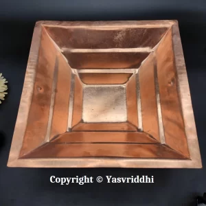 Sacred Copper Hawan Kund for Divine Rituals 13.5X13.5 - Image 2