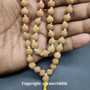 5 Mukhi Rudraksha Mala for Kantha Mala-7mm - Image 2