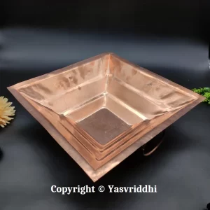 Sacred Copper Hawan Kund for Divine Rituals 13.5X13.5 - Image 3