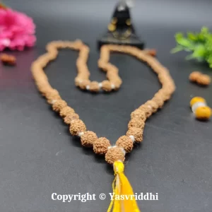 5 Mukhi Rudraksha Mala for Kantha Mala-7mm - Image 4
