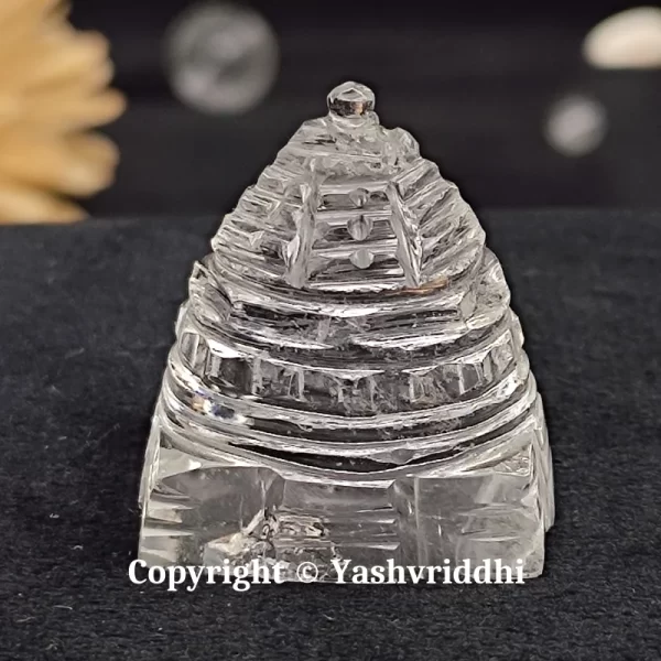 Maha Meru Original Sphatik Shree Yantra Small Size-24gm