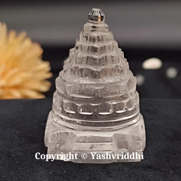 Sphatik Maha Meru Shree Yantra Small Size-65gm | Original Sphatik