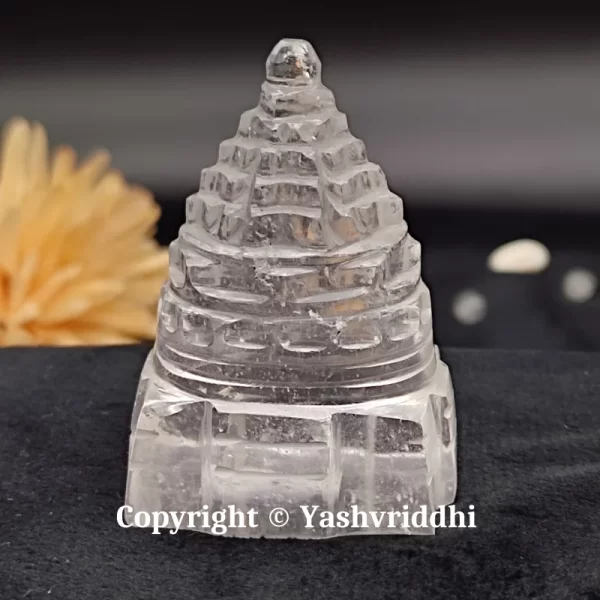 Original Sphatik Maha Meru Shree yantra Small Size-92gm