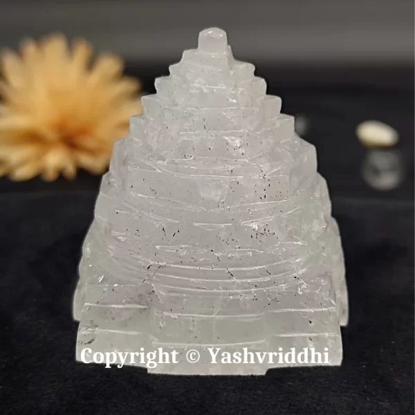 Maha Meru Original Sphatik Shree Yantra Small Size-125gm