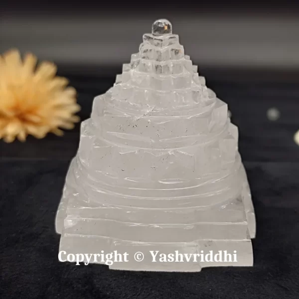 Original Sphatik Maha Meru Shree yantra Medium Size-290gm