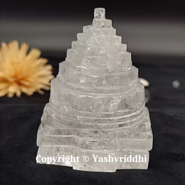 Maha Meru Shree Yantra Original Sphatik Medium Size-320gm