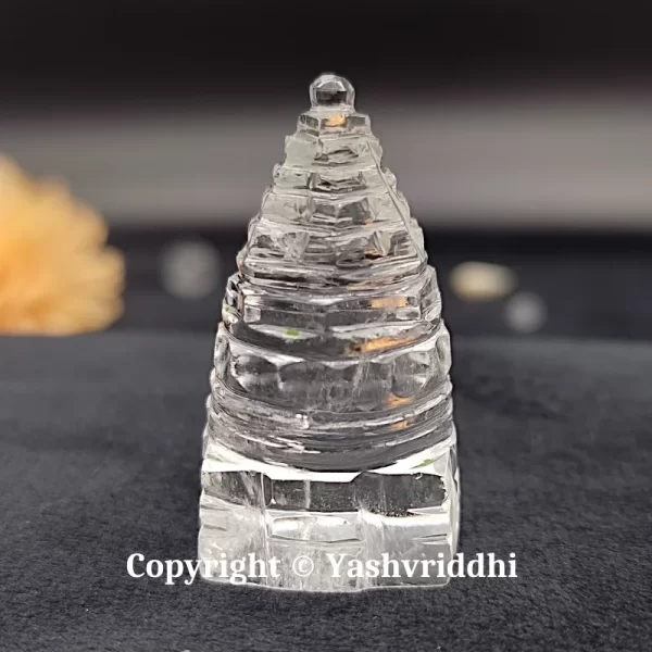 Original Sphatik Maha Meru Shree Yantra Small Size-22gm