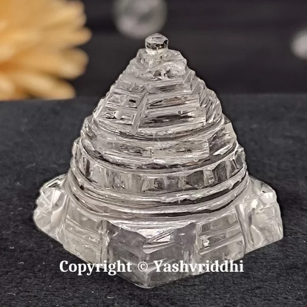 Maha Meru Original Sphatik Shree Yantra Small Size-24gm - Image 2