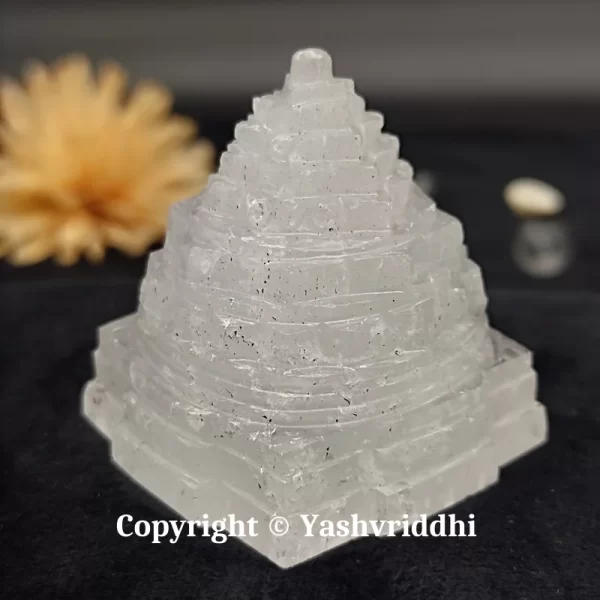 Maha Meru Original Sphatik Shree Yantra Small Size-125gm - Image 2