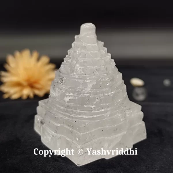 Original Sphatik Maha Meru Shree Yantra Small Size-175gm - Image 2