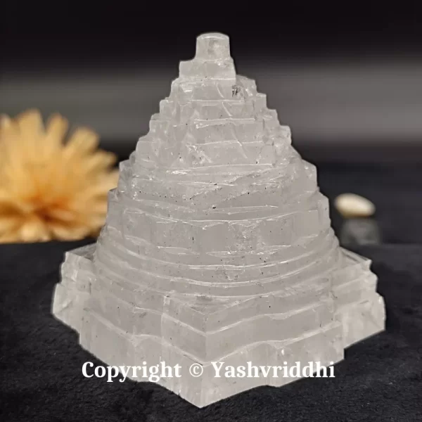 Sphatik Maha Meru Shree Yantra Pure Sphatik Medium Size-200gm - Image 2