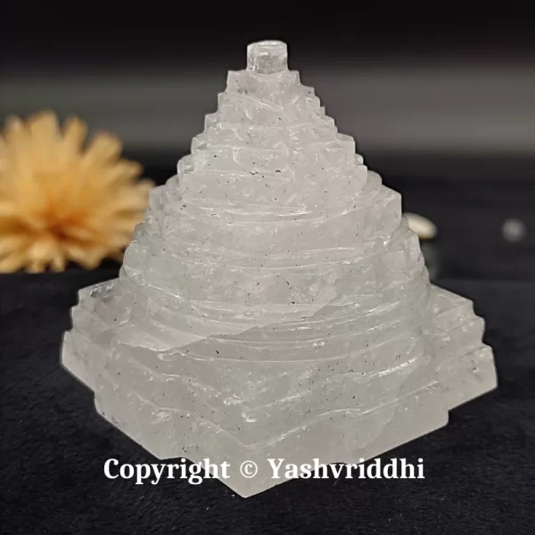 Original Sphatik Maha Meru Shree Yantra Medium Size-225gm - Image 2