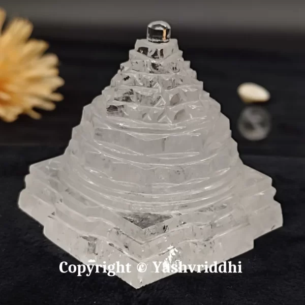 Original Sphatik Maha Meru Shree Yantra Original Sphatik Meduim Size-210gm - Image 2