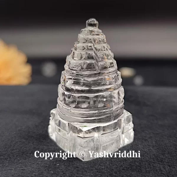 Original Sphatik Maha Meru Shree Yantra Small Size-22gm - Image 2