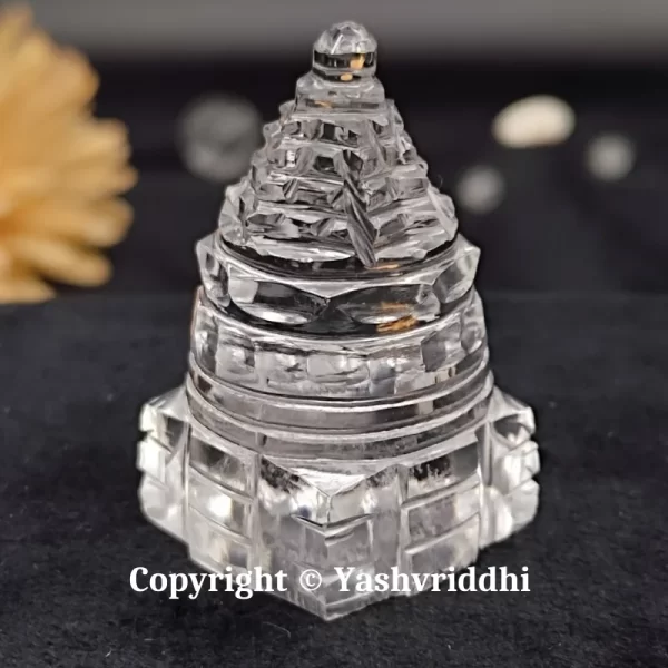 Original Sphatik Maha Meru Shree Yantra Small Size-38gm - Image 2