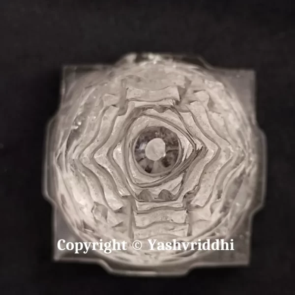 Sphatik Maha Meru Shree Yantra Small Size-65gm | Original Sphatik - Image 3