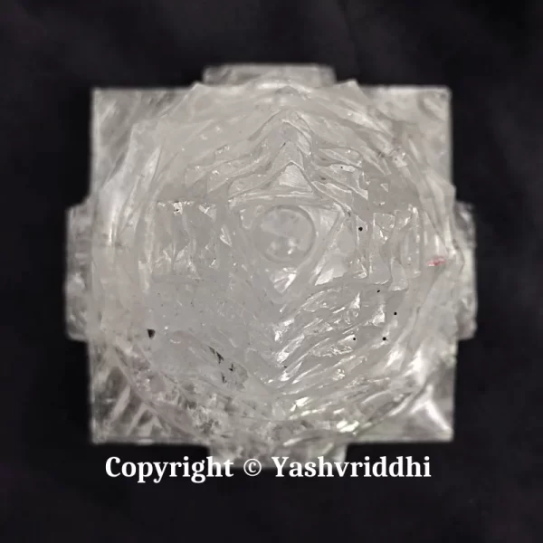 Maha Meru Shree Yantra Original Sphatik Medium Size-320gm - Image 3