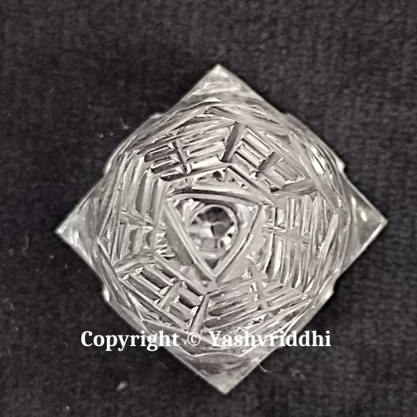 Original Sphatik Maha Meru Shri yantra Small Size-24gm - Image 3