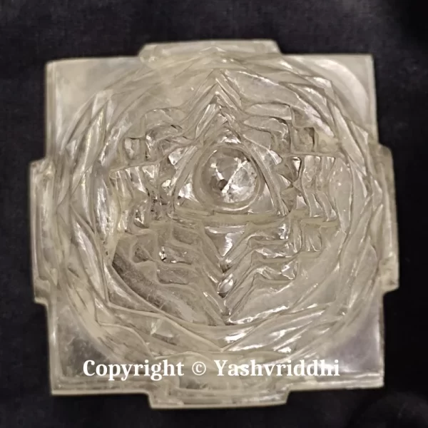 Natural Spahtik Maha Meru Shree Yantra medium Size-65gm - Image 3