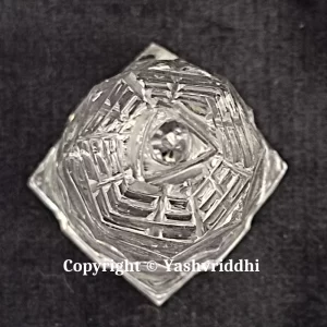 Sphatik Maha Meru Shree Yantra Small Size-24gm | Original Sphatik - Image 3