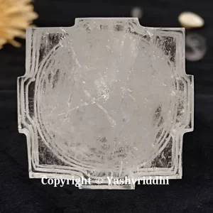 Sphatik Maha Meru Shree Yantra Pure Sphatik Medium Size-202gm - Image 4