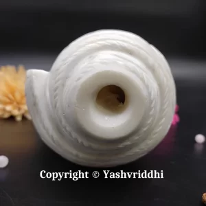 Premium Quality Laddu Gopal Carving Original Blowing Shank Medium Size - Image 7
