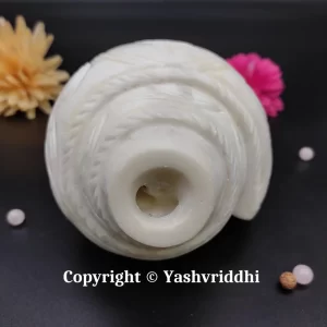 Premium Quality Laddu Gopal Carving Original Blowing Shank Medium Size - Image 8